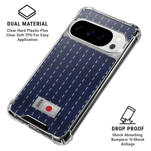 Japan Soccer Flag Google Pixel 10 Pro XL Clear Case